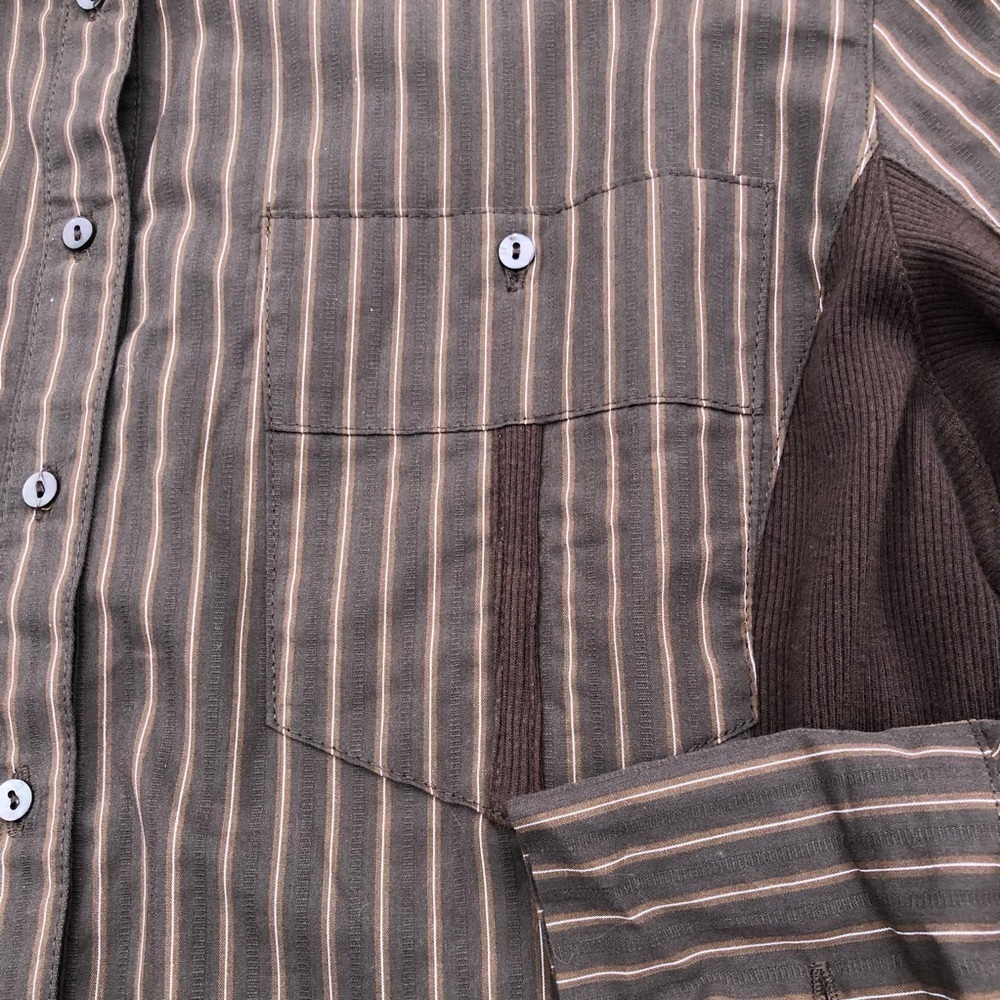 XL Goode Rider brown riding top w winched back and stretchy side panels. - Picture 4 of 11